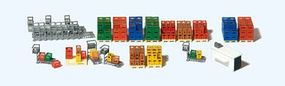 Preiser Accessories for Beverage Market HO Scale Model Railroad Road Accessory #17124 Preiser Accessories for Beverage Market HO Scale Model Railroad Road Accessory #17124