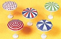 Preiser Garden Umbrellas Multi-Colored Model Railroad Building Accessory HO Scale #17209