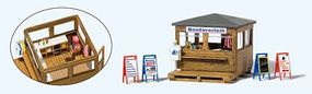 Kiosk with Boat Rental HO Scale Model Railroad Road Accessory #17314