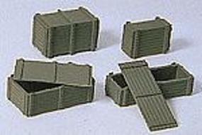 Preiser Military Wooden Supply Crates Model Railroad Building Accessory HO Scale #18350 Preiser Military Wooden Supply Crates Model Railroad Building Accessory HO Scale #18350