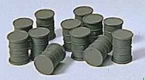 Preiser Military Steel 55-Gallon Drums Model Railroad Building Accessory HO Scale #18351 Preiser Military Steel 55-Gallon Drums Model Railroad Building Accessory HO Scale #18351