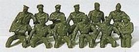 Preiser German Army Post 1945 Seated Passengers (12) Model Railroad Figures HO Scale #18366 Preiser German Army Post 1945 Seated Passengers (12) Model Railroad Figures HO Scale #18366