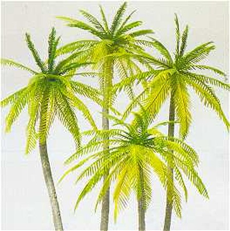 Preiser Palm Trees pkg(4) Model Railroad Tree HO-Scale #18600