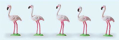 Preiser Flamingos (5) Model Railroad Figures HO Scale #20372