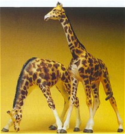 Preiser Giraffes (2) Model Railroad Figures HO Scale #20385