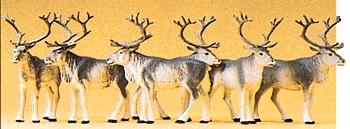 HO Scale Animals 20393 Pack of 3 Mooses 