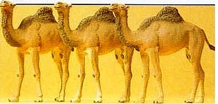 Preiser Camels Dromedary (3) Model Railroad Figures HO Scale #20397