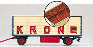 Preiser Krone Circus Wagon Open Top Equipment/Canvas HO Scale Model Railroad Vehicle #21020