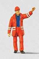 Preiser Modern Switchman with Safety Uniform and Raised Arm