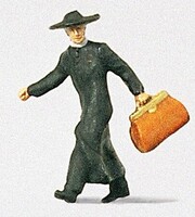Preiser Priest in a Hurry - HO-Scale