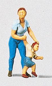 Preiser Mother with Child Model Railroad Figure HO Scale #28023