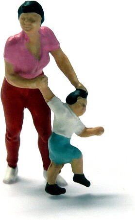 Preiser Mother with Child Model Railroad Figure HO Scale #28023