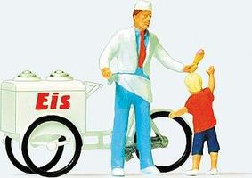 Preiser Ice Cream Man & Child
