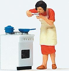 Preiser Tasting the Dinner Model Railroad Figure HO Scale #28137