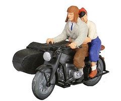 Motorcycle Zundapp KS 750 with Riders HO Scale Model Railroad Vehicle #28148