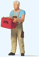 Preiser Man w/Beer Crate