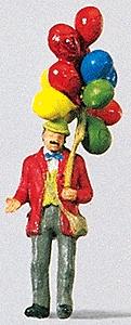 Preiser Man Selling Balloons Model Railroad Figure HO Scale #29000