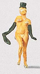 Preiser Exotic Female Dancer with Top Hat Model Railroad Figure HO Scale #29003