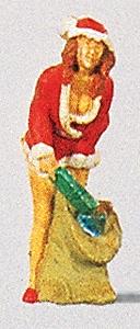 Preiser Santas Helper #2 with Sack of Gifts Model Railroad Figure HO Scale #29028