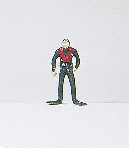 Preiser 29037 HO Scale Individual Figure - Recreation -- Scuba Diver