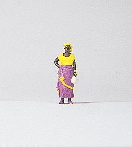 Preiser African Woman Model Railroad Figure HO Scale #29047