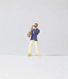 Preiser Saxophone Musician Model Railroad Figure HO Scale #29053