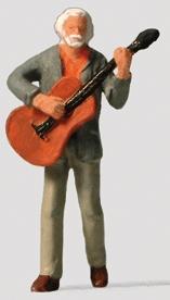 Preiser Standing Guitar Player Model Railroad Figure HO Scale #29067