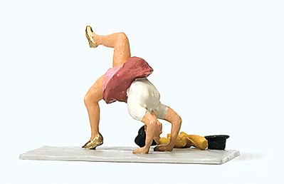 Preiser Performance Artist Going into Head Stand Model Railroad Figure HO Scale #29108