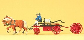 Horse-Drawn Fire Equipment Hand Pumper HO Scale Model Railroad Vehicle #30425
