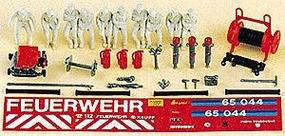Seated Firemen, Hose Reels, Nozzles & Lettering HO Scale Model Railroad Vehicle #31010