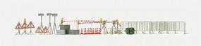 Preiser Emergency/Construction Barriers & Signs HO Scale Model Railroad Accessory #31018 Preiser Emergency/Construction Barriers & Signs HO Scale Model Railroad Accessory #31018