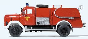 Magirus 150 D 10 A ZLF 24 Fire Truck w/ Foam Sprayer Kit HO Scale Model Vehicle #31257