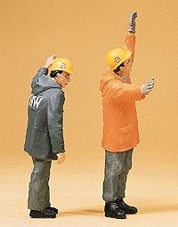 Preiser Technical Help Service Workers Model Railroad Figures G Scale #45016
