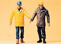 Preiser Modern Workmen Walking Model Railroad Figures G Scale #45088