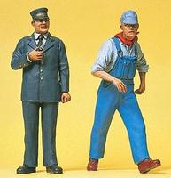Preiser United States Railway Personnel Model Railroad Figures G Scale #45132 Preiser United States Railway Personnel Model Railroad Figures G Scale #45132