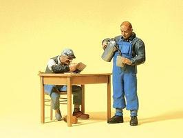 Preiser US Railway Personnel Model Railroad Figures G Scale #45140 Preiser US Railway Personnel Model Railroad Figures G Scale #45140
