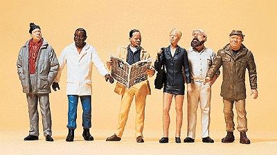 Preiser City Passers-By Model Railroad Figures G Scale #45156
