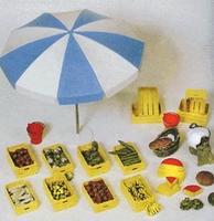 Preiser Market Accessories Model Railroad Building Accessory G Scale #45207 Preiser Market Accessories Model Railroad Building Accessory G Scale #45207