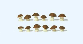 Preiser Cep Mushrooms Brown Caps pkg(12) G-Scale