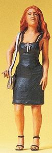 Preiser Young Woman Standing Model Railroad Figures G Scale #45509