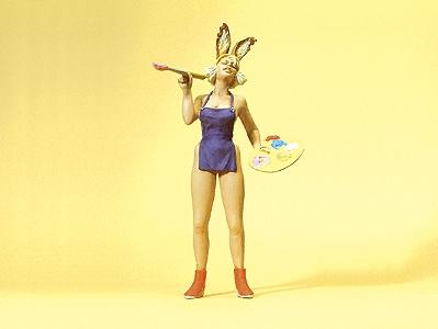 Preiser Female Easter Bunny Model Railroad Figures G Scale #45514