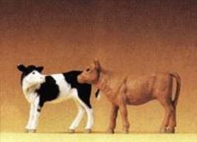 Preiser Pair of Standing Calves Model Railroad Figures 1/25 Scale #47005 Preiser Pair of Standing Calves Model Railroad Figures 1/25 Scale #47005