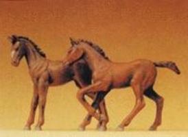 Preiser Colts 1 Standing, 1 Walking Model Railroad Figures 1/25 Scale #47025 Preiser Colts 1 Standing, 1 Walking Model Railroad Figures 1/25 Scale #47025