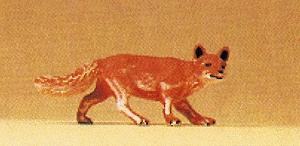 Preiser Hunting Fox with Head Turned Model Railroad Figure 1/25 Scale #47714