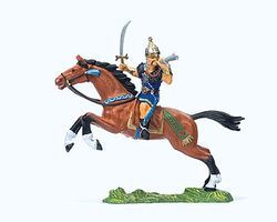 Preiser Elastolin Hun Warrior with Sword & Horn Model Railroad Figure 1/25 Scale #50477 Preiser Elastolin Hun Warrior with Sword & Horn Model Railroad Figure 1/25 Scale #50477