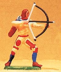 Preiser Norman Archer Shooting Model Railroad Figure 1/25 Scale #51006