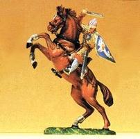 Preiser Norman Soldier On Rearing Horse with Sword Model Railroad Figure 1/25 Scale #51047 Preiser Norman Soldier On Rearing Horse with Sword Model Railroad Figure 1/25 Scale #51047