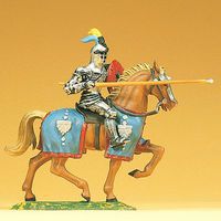 Preiser Knight Riding with Lance Model Railroad Figure 1/25 Scale #52041 Preiser Knight Riding with Lance Model Railroad Figure 1/25 Scale #52041