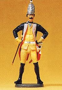 Preiser Prussian Army Noncommissioned Officer of Grenadiers Model Railroad Figure 1/24 Scale #54120