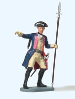 Preiser Prussian Army Officer of Musketeers with Spontoon
